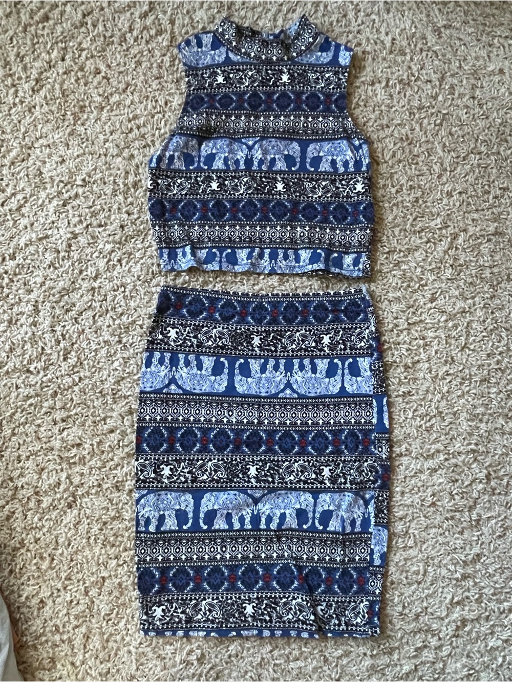 Boho Blue 2 Piece Set